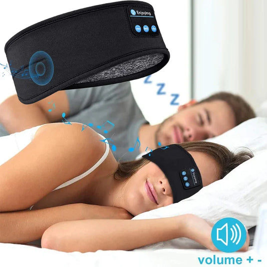 Sleeping Mask Eye Mask HeadSet Headband Soft Elastic Comfortable Wireless Music Bluetooth Headset Eye Mask For Side Sleepers