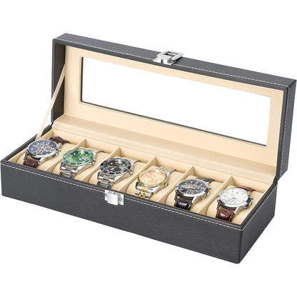 Slot Men Is Watch Box Box Black Watch Bracket Display Box Holiday Gifts Leedoar