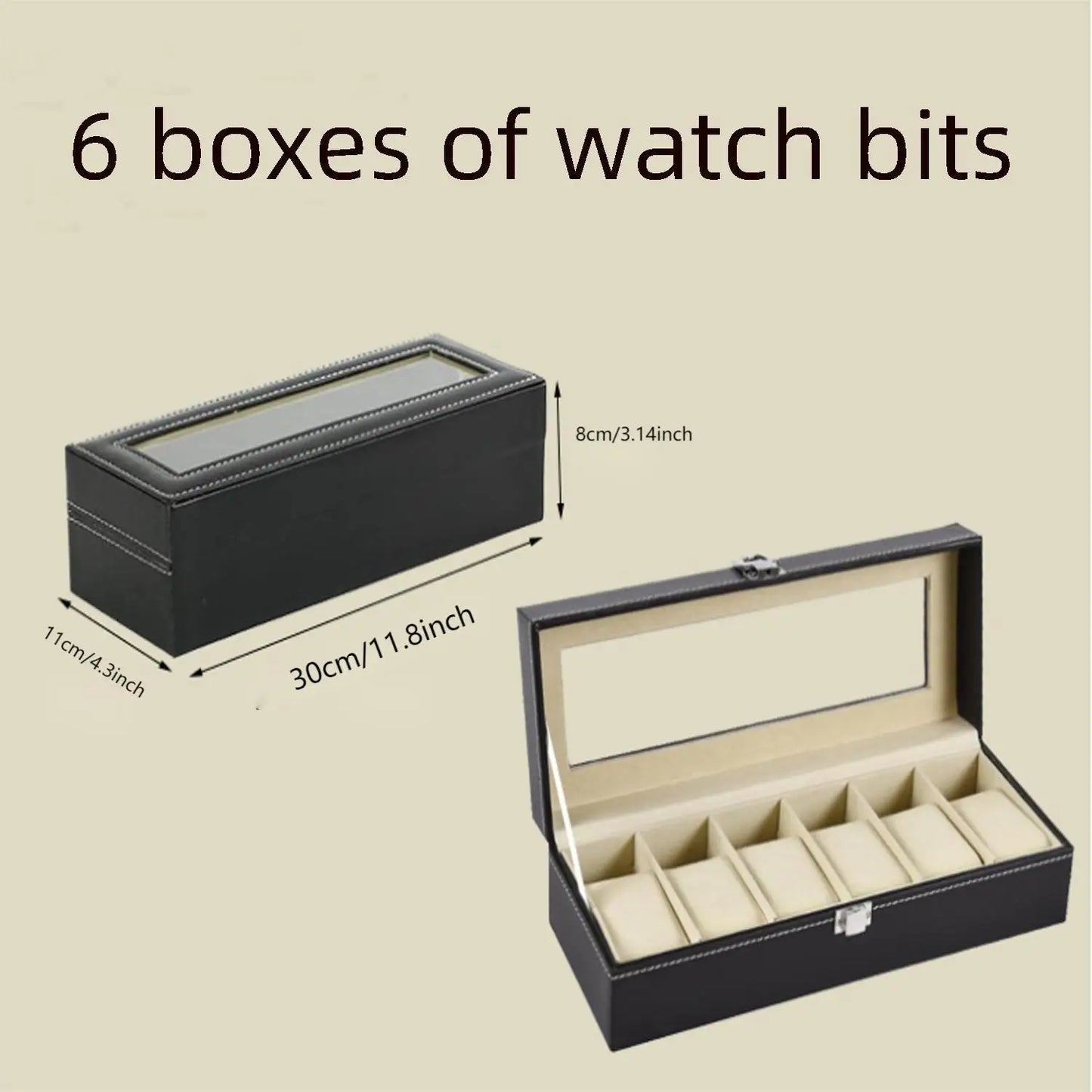 Slot Men Is Watch Box Box Black Watch Bracket Display Box Holiday Gifts Leedoar