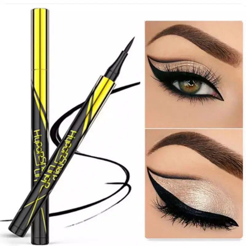 Small Gold Pen Quick Drying Eyeliner Pen Waterproof and Non Smudging Eyeliner Fountain Pen Eyeliner Liquid Pen Makeup Leedoar