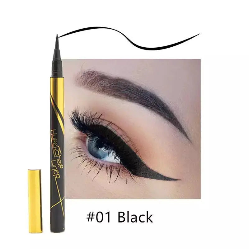 Small Gold Pen Quick Drying Eyeliner Pen Waterproof and Non Smudging Eyeliner Fountain Pen Eyeliner Liquid Pen Makeup Leedoar