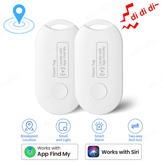 Smart Tag Global Locator Mini GPS Tracker Works with iOS Find My APP Anti-lost Finder Locator for Keys Wallet Car Pet Luggage Leedoar