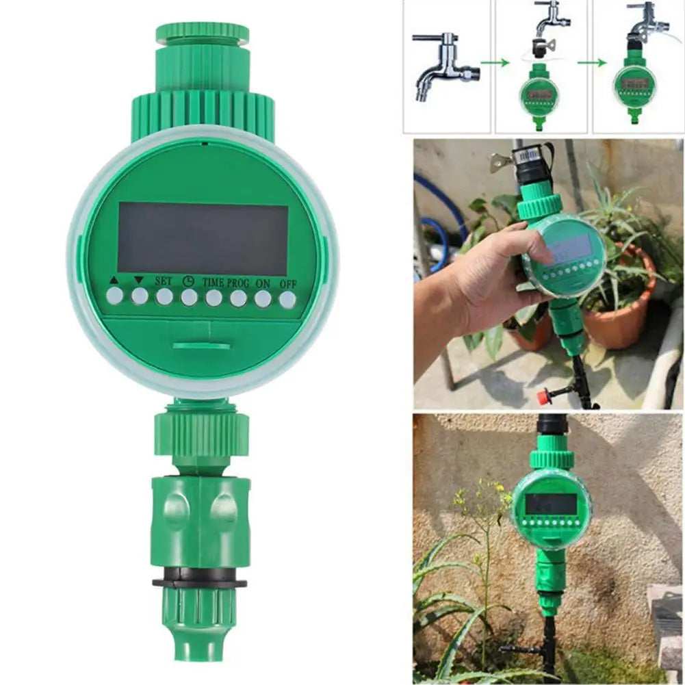 Smart Timer Ball Valve Automatic Electronic Garden Watering Timer Watering Control Device Horticultural Irrigation Accessories Leedoar