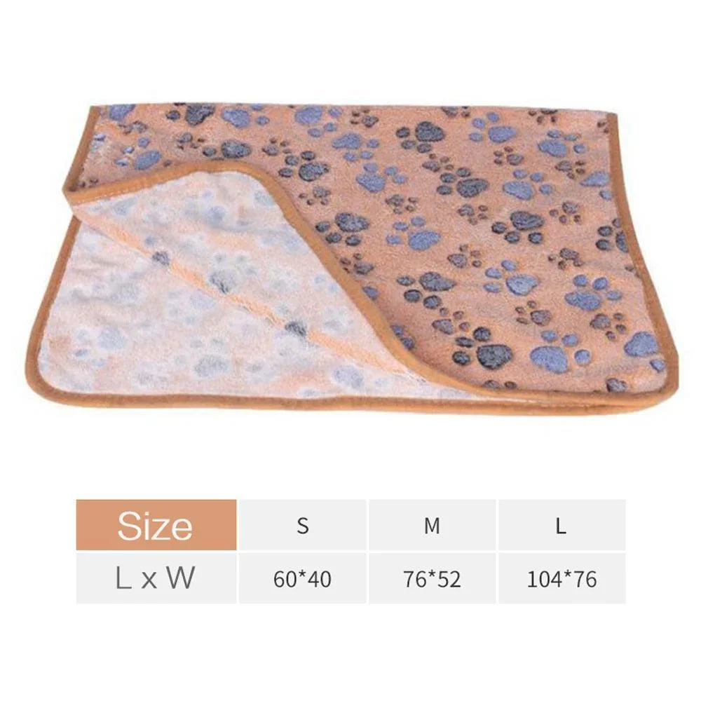 Soft Fluffy Quality Pet Blanket Cute Cartoon Pet Mat Warm and Comfortable Blanket for Cats and Dogs Leedoar