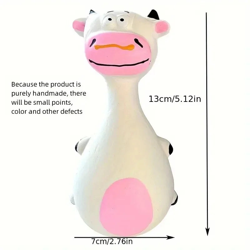 Soft Rubber Chewy Toys Four Styles Squeaky Interactive Throwing Games Cute And Fun Suitable For Small And Medium Sized Dogs Leedoar