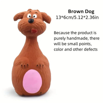 Soft Rubber Chewy Toys Four Styles Squeaky Interactive Throwing Games Cute And Fun Suitable For Small And Medium Sized Dogs Leedoar