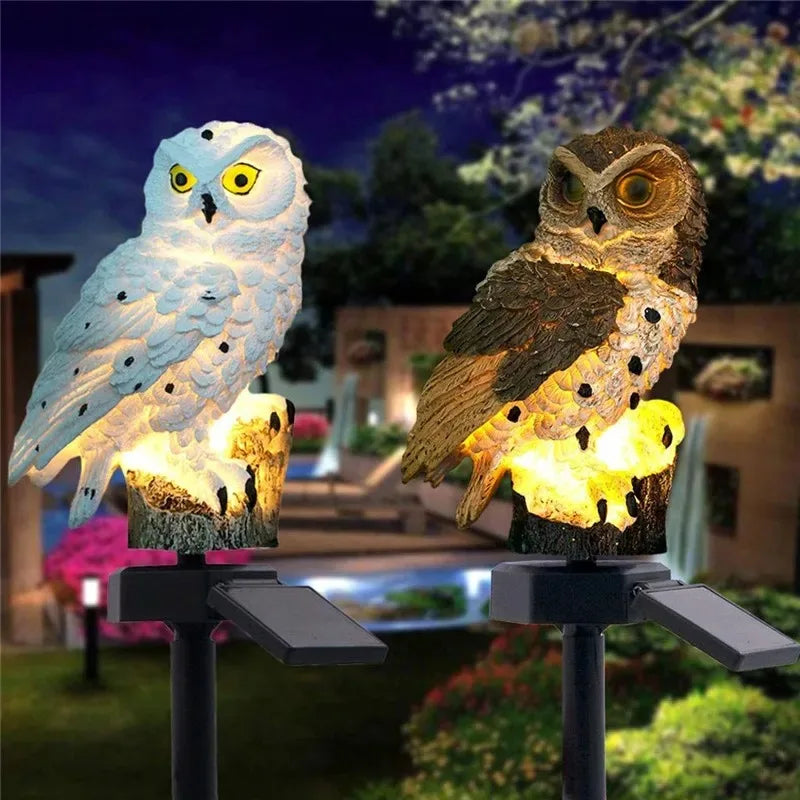 Solar Lamp Owl Animal Solar Garden Lights Solar Powered Solar Led Light Outdoor Garden Decoration Lamp Waterproof Solar Lights Leedoar