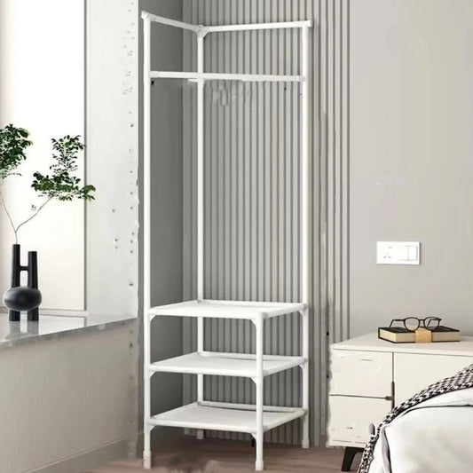 Solid Color Metal Detachable Item Storage, Simple Wall Corner Rack Suitable for Bedrooms, Living Rooms Leedoar