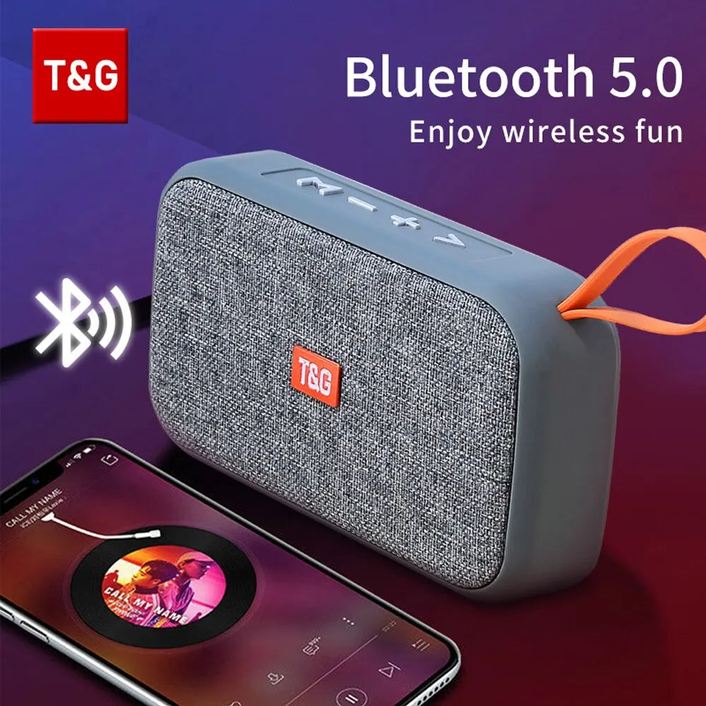 Alto-falante TG506 Mini barra de som sem fio portátil Bluetooth 5.0 para ambientes externos e internos HIFI alto-falante com suporte para cartão TF Rádio FM à prova d'água 