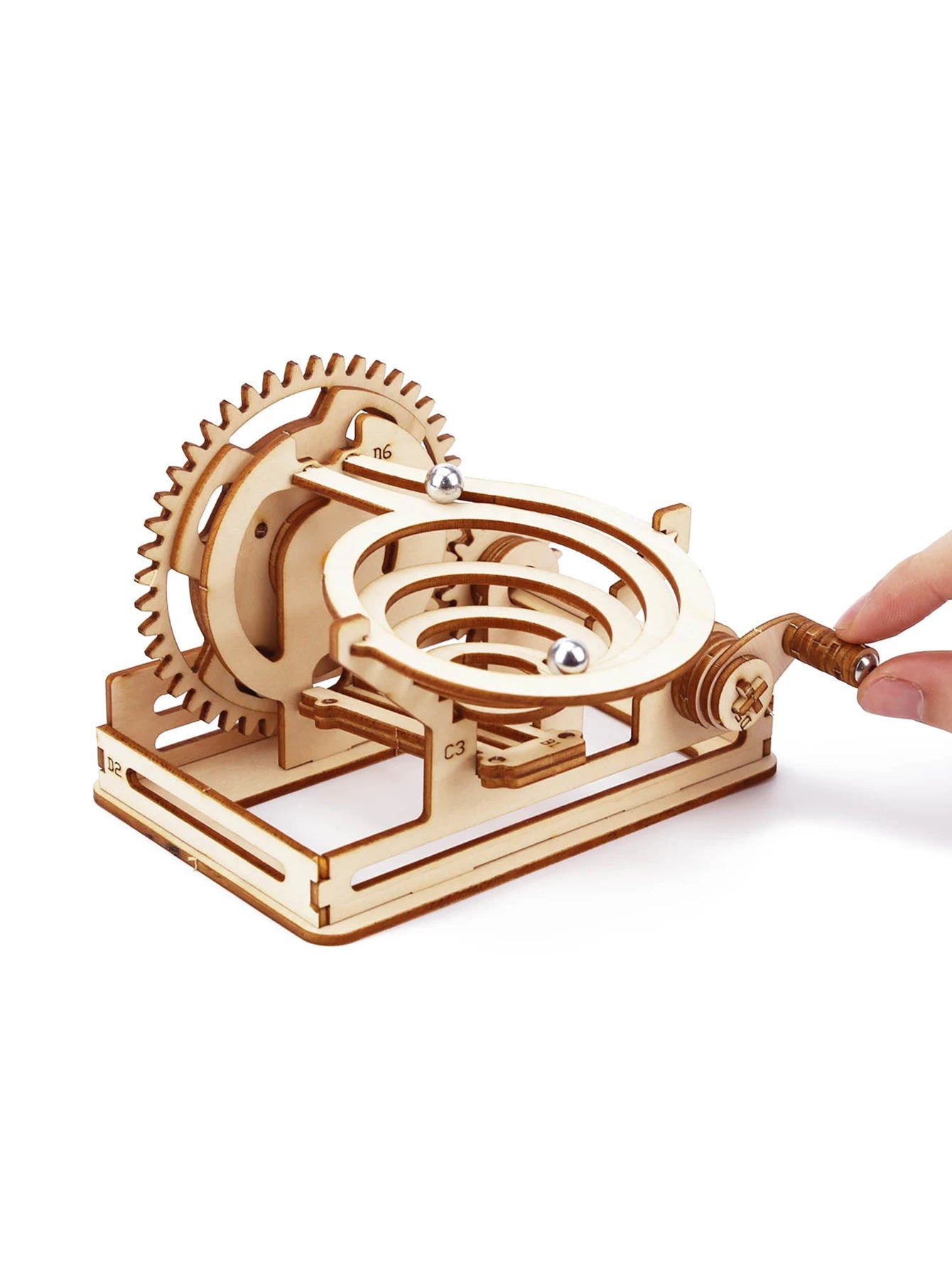 Spiral Marble Run 3D Wooden Puzzles for Adults and Teens DIY Model Building Kits with Mechanical Puzzles  Leedoar