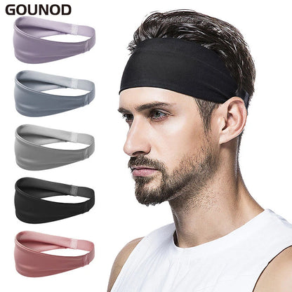 Sports Headbands for Men Women 1PC Non-Slip Moisture Wicking Workout Sweatband Fitness Running Cycling Football Yoga Hairband Leedoar