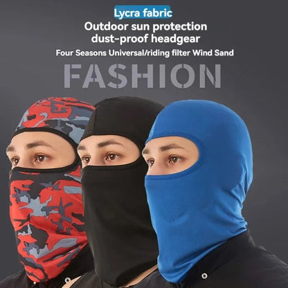 Sports Ice Silk Sunscreen Mask Windproof Dustproof Masked Hood Riding Headcovers Sports Bandana Breathable Riding Masks Leedoar