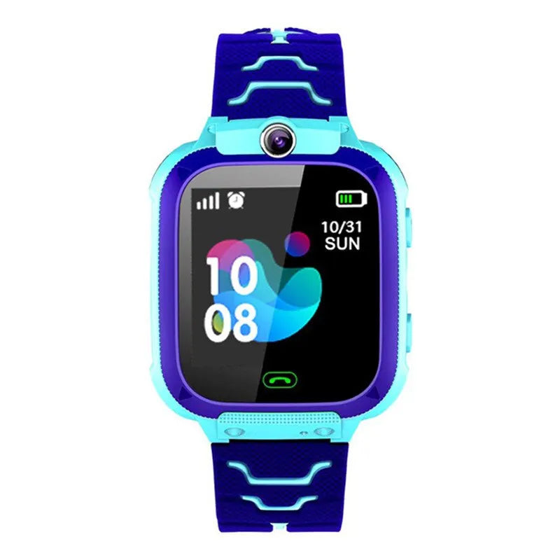 Sports Smart Watch For Kids Watches Phone Calls Children Digital Electronic Camera Game Voice Chat SOS Location Q12B 2G SIM Card Leedoar