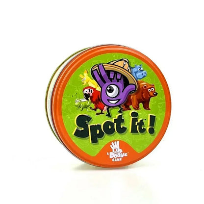 Spot it Years Of Wonder Dobble Card Game 30/55PCS HP Animals Board Game Players Party Game 2-8 player game HP Metal Box Card Leedoar