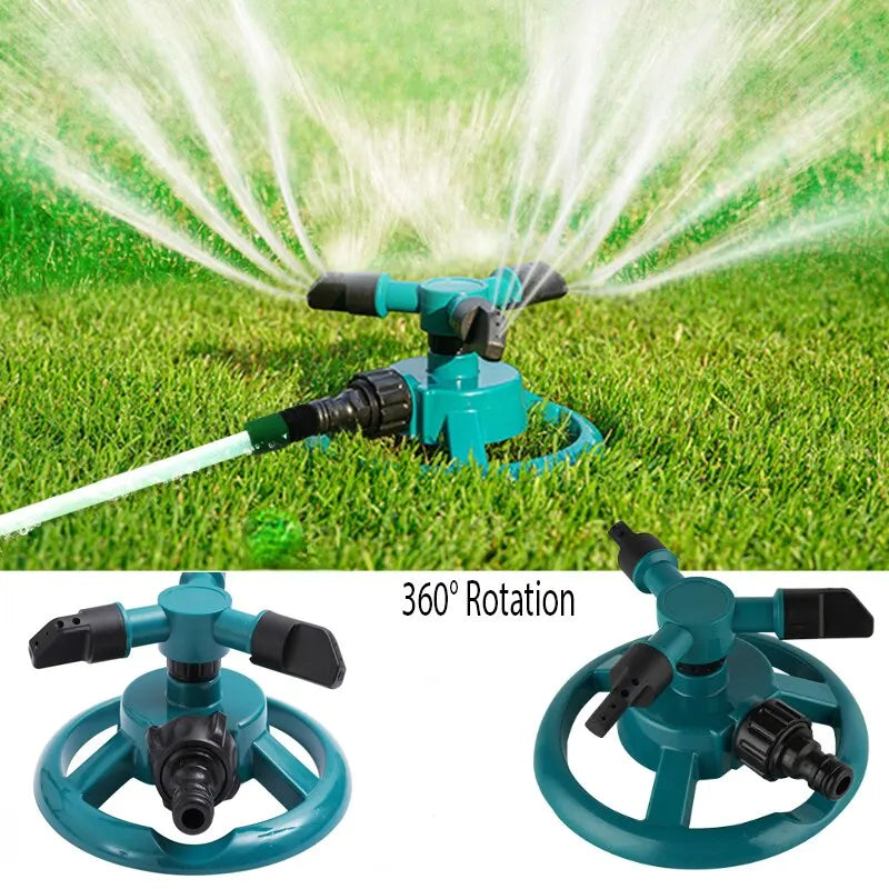 Sprinkler Nozzle 360 Degree Automatic Rotating Water Spray Garden Lawn Automatic Sprinkler Garden Watering Irrigation Supplies Leedoar