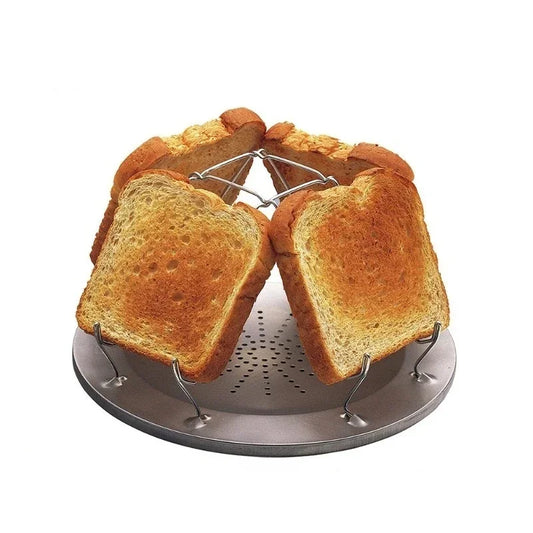 Stainless Steel Bread Rack Foldable Stainless Steel Simple Circular Bread Rack Baking Tray