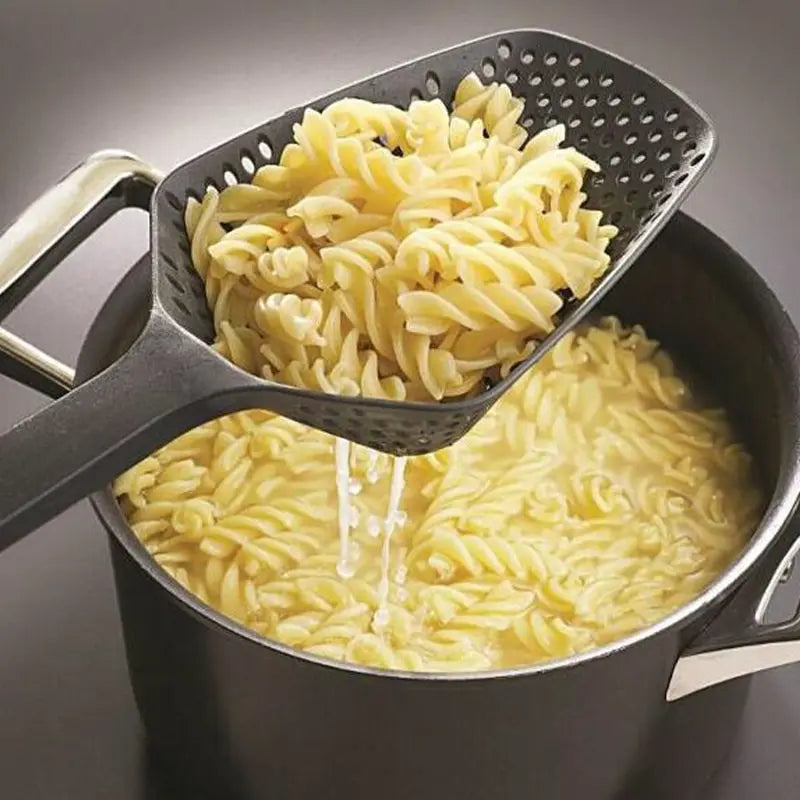 Strainer Spoon Large Funnel Fried Food Strainer Vegetable Food Water Filter Portable Home Kitchen Cooking Tools Leedoar