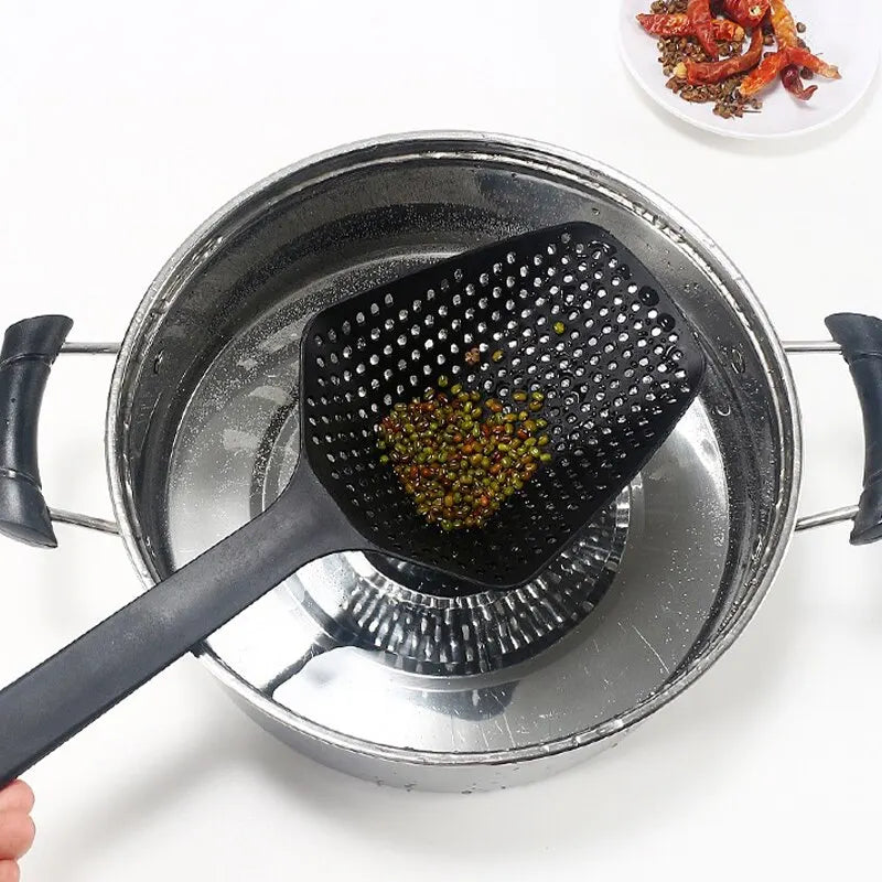 Strainer Spoon Large Funnel Fried Food Strainer Vegetable Food Water Filter Portable Home Kitchen Cooking Tools Leedoar