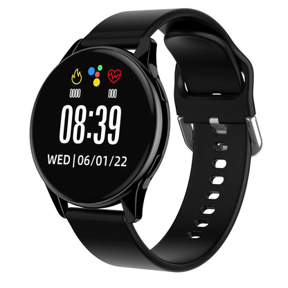 Reloj inteligente con estilo, reloj inteligente redondo completo con llamadas Bluetooth, reloj inteligente para hombres y mujeres, pulseras de fitness DIY con caras para iOS y Android 