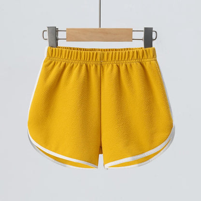 Summer Boys and Girls Shorts Comfortable and Casual CHILDREN'S Solid Color Hot Pants. Leedoar