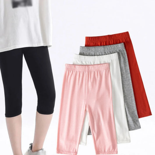 Summer Children Girls Shorts Cotton Solid Safety Pant Underwear Girls Short Breathable Pants Kids Girls Short Leggings For 3-10Y Leedoar