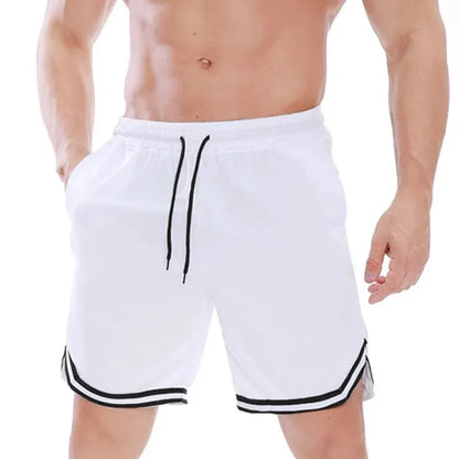 Summer Sports Shorts Men's Casual Five-point Pants Trend Loose Basketball Outer Wear Big Pants Pants Mesh Thin Section Leedoar