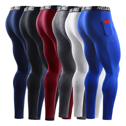 Summer Spring Autumn Men Running Tights GYM Pants Male Basketball Football Soccer Fitness Exercise Sport Long Leggings 69 Leedoar