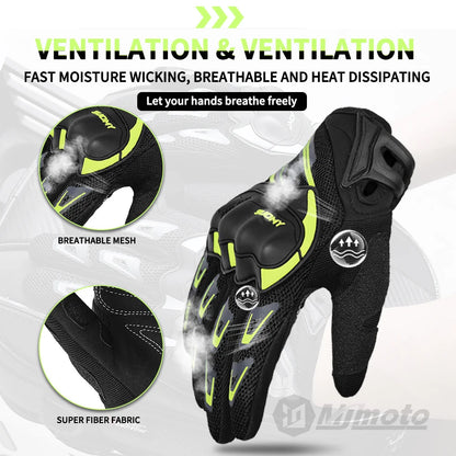 Suomy Motorcycle Gloves Summer Mesh Breathable Moto Gloves Men Women Touch Screen Motocross Gloves Touch Screen Cycling Gloves Leedoar