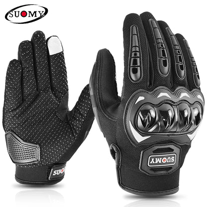 Suomy Motorcycle Gloves Summer Mesh Breathable Moto Gloves Men Women Touch Screen Motocross Gloves Touch Screen Cycling Gloves Leedoar