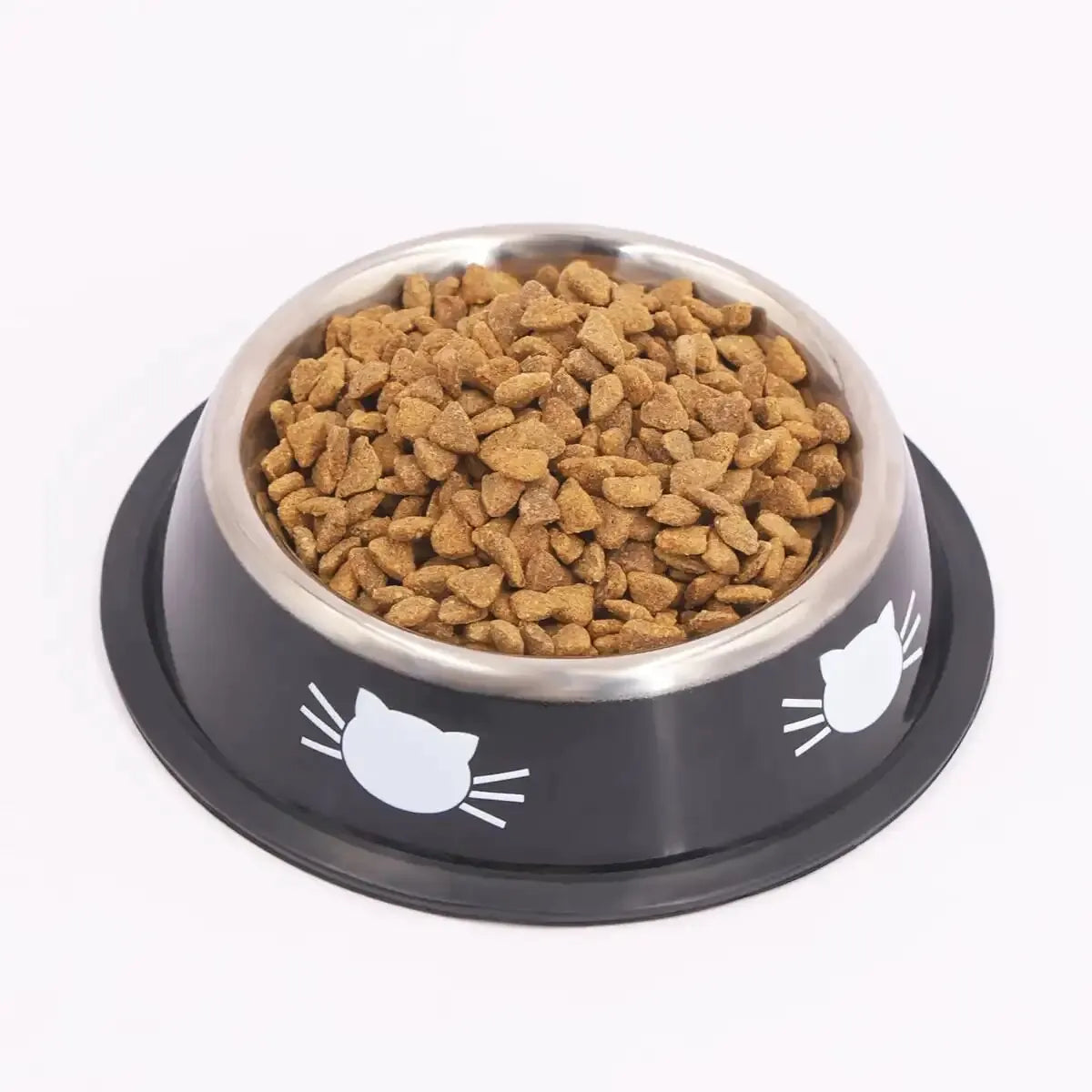 Supet Dog Cat Bowl, Dog Water Bowl with Non-Slip Rubber Base, Metal Insulated Stainless Steel Cat Bowls, Double Wall Cat Bowl Leedoar