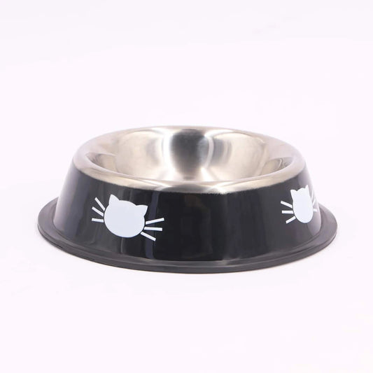 Supet Dog Cat Bowl, Dog Water Bowl with Non-Slip Rubber Base, Metal Insulated Stainless Steel Cat Bowls, Double Wall Cat Bowl