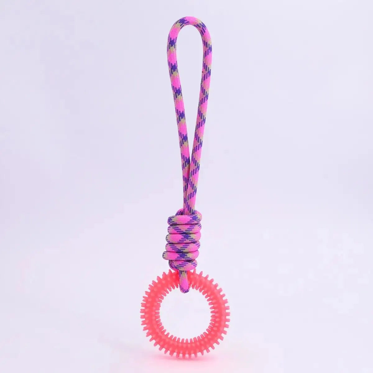 Supet Interactive Training Pet Toy Ring Spiked Ring Dog Teeth Cleaning Pet Supplies Leedoar