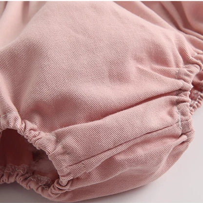 Sweet Candy Color Baby Bloomers Summer Cozy Cotton Infant Baby Shorts for Toddler Girls Clothing Children Short Pants 0-3 Years Leedoar
