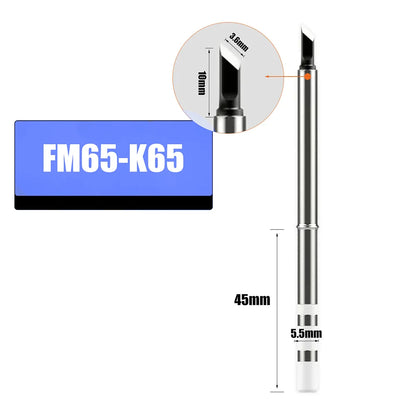 T65 FM65 Soldering Iron Tips for T65 HS-01 GD300 T85  Replacement Heater Solder Compatible with SH series  Not Applicable T12 Leedoar