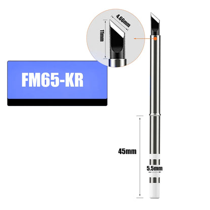 T65 FM65 Soldering Iron Tips for T65 HS-01 GD300 T85  Replacement Heater Solder Compatible with SH series  Not Applicable T12 Leedoar