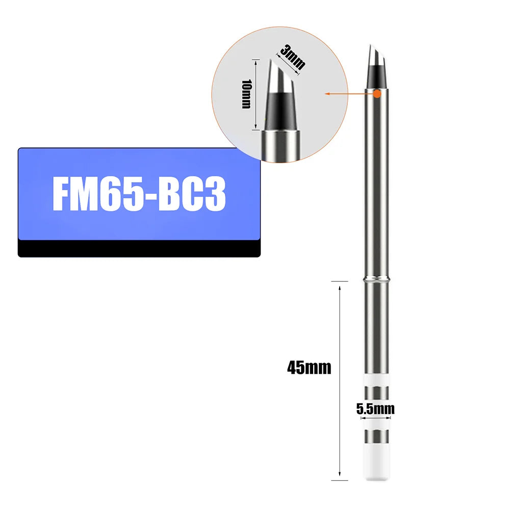 T65 FM65 Soldering Iron Tips for T65 HS-01 GD300 T85  Replacement Heater Solder Compatible with SH series  Not Applicable T12 Leedoar