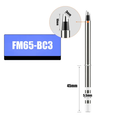 T65 FM65 Soldering Iron Tips for T65 HS-01 GD300 T85  Replacement Heater Solder Compatible with SH series  Not Applicable T12 Leedoar