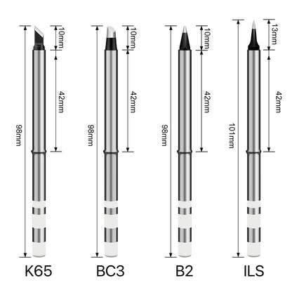 T65 FM65 Soldering Iron Tips for T65 HS-01 GD300 T85  Replacement Heater Solder Compatible with SH series  Not Applicable T12 Leedoar