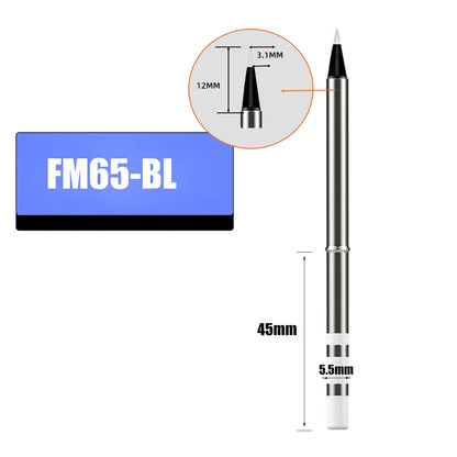 T65 FM65 Soldering Iron Tips for T65 HS-01 GD300 T85  Replacement Heater Solder Compatible with SH series  Not Applicable T12 Leedoar