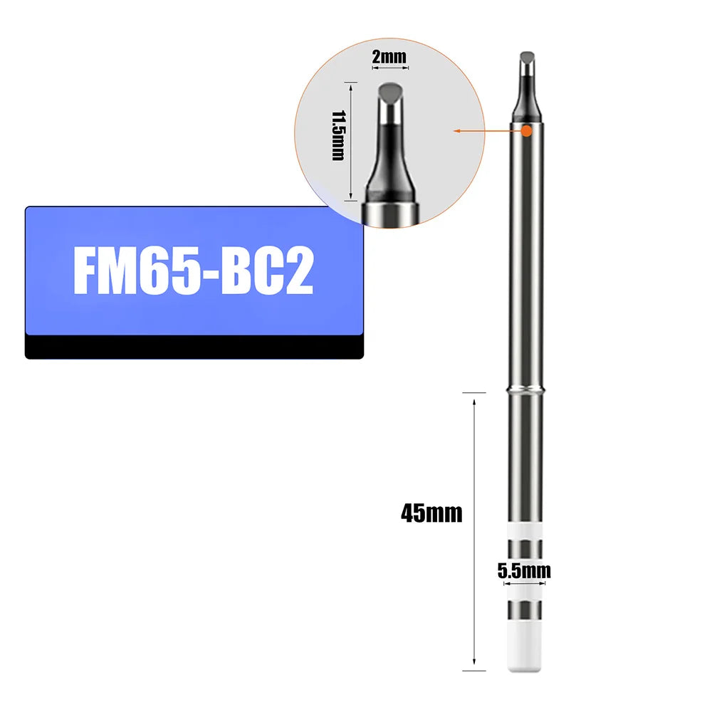 T65 FM65 Soldering Iron Tips for T65 HS-01 GD300 T85  Replacement Heater Solder Compatible with SH series  Not Applicable T12 Leedoar