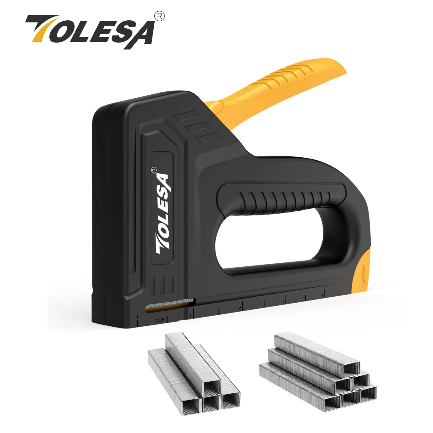 TOLESA Staple Guns for Wood Light Duty Home Use Manual Staplers Upholstery Nail Gun with 1200 Staples Home Decor Carpentry Tools Leedoar