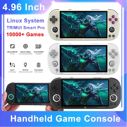 TRIMUI Smart Pro Open Source Handheld Game Console 4.96 Inch HD IPS Screen Retro Arcade Pocket Video Game Player Linux System Leedoar