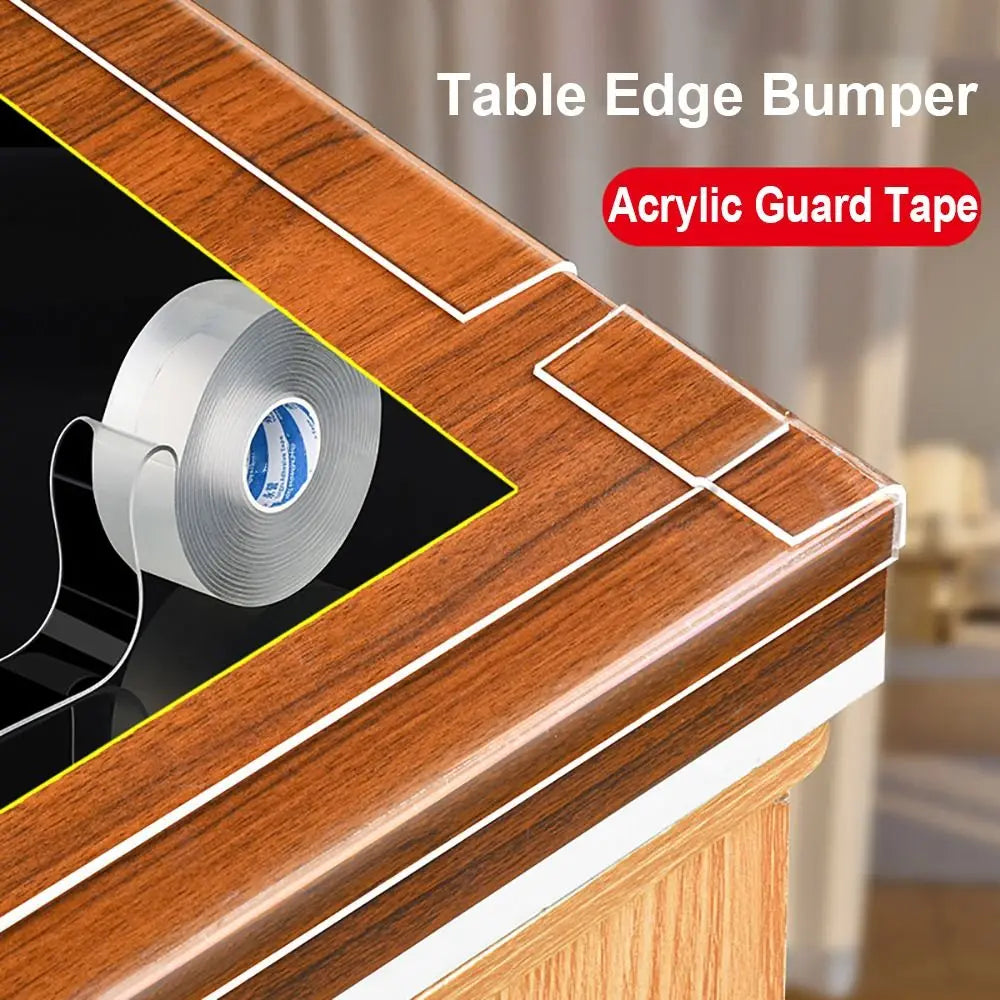 Table Edge Guard Tape Furniture Corner Protective Strip Self Adhesive Transparent Kids Collision Proof Soft Bumper Baby Safety