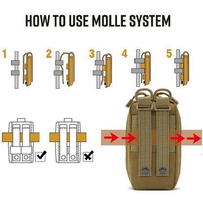 Bolsa táctica de primeros auxilios EMT con torniquete, tijeras, vendaje para emergencias, IFAK, combate de traumatismos 