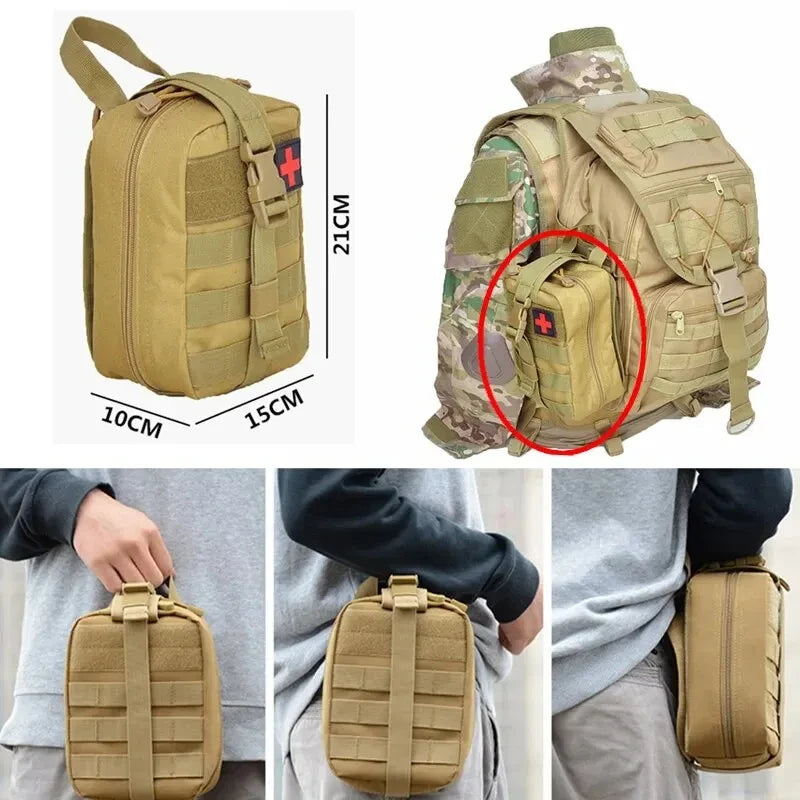 Tactical First Aid Kits Medical Bag Emergency Outdoor Hunting Car Camping Molle Survival Tool EDC Pouch Organizer Leedoar