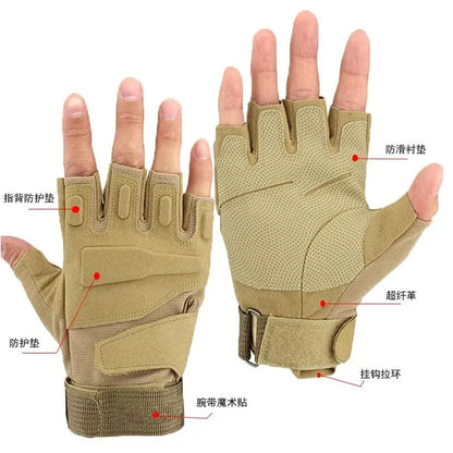 Tactical Gloves Black Hawk Tactical Army Fans Outdoor Anti Cutting Sports Protection Anti Slip Motorcycle Riding Men and Women H