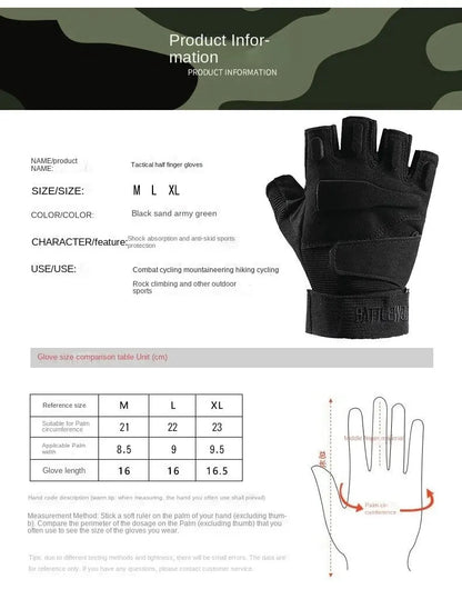 Tactical Gloves Black Hawk Tactical Army Fans Outdoor Anti Cutting Sports Protection Anti Slip Motorcycle Riding Men and Women H