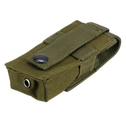 Bolsa tática para lanterna Molle, suporte para tocha, bolsa para carregador único, coldre para faca, M5, EDC, 9 mm, bolsa de cintura para caça ao ar livre 