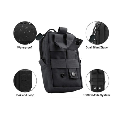 Tactical Molle Bag Military Hip Bag Outdoor Men edc Tool Bag Utility Gadget Organizer Vest Pack Wallet Cell Phone Case