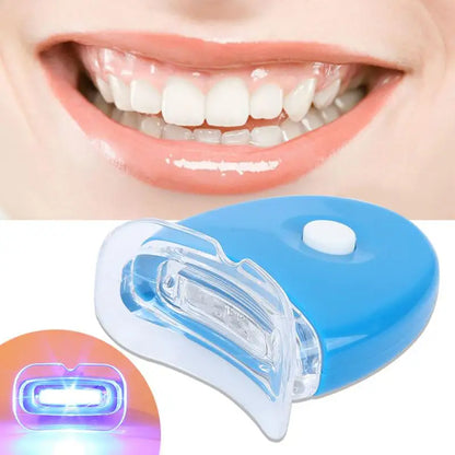 Teeth Whitener LED Light Teeth Whitening Blue Light UV Light Laser Lamp Tool Tooth Beauty Health No Sensitivity Battery Powered Leedoar